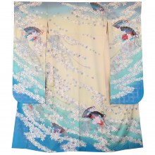 Japanese Silk Kimono Furisode. KM519