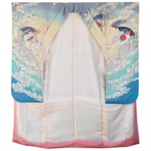 Japanese Silk Kimono Furisode. KM519