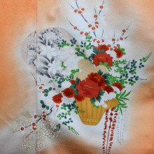 Japanese Silk Kimono Houmongi - KM622